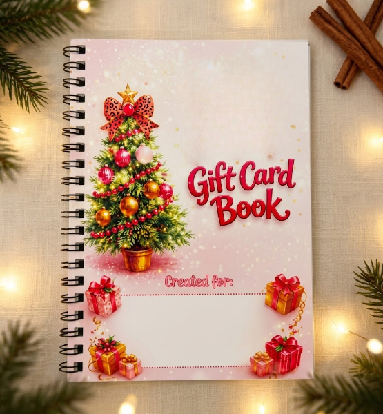 🎄📚Christmas Gift Card Book - 🎁Surprises On Every Page📚Hardcover & Durability Line