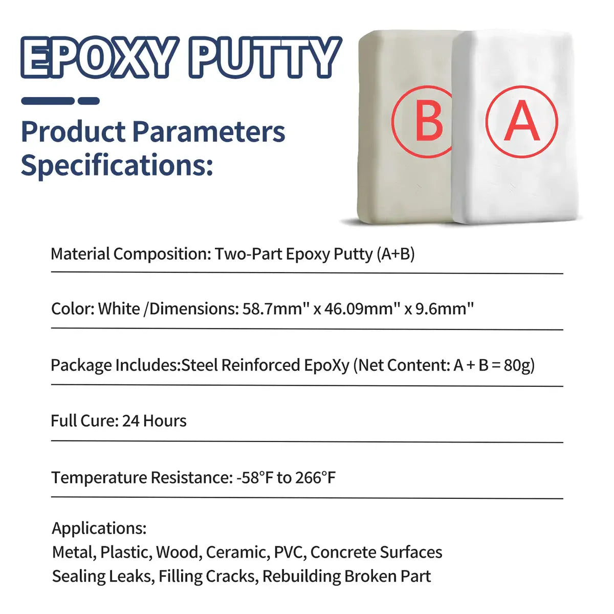 ✨🛠️ TAILEDEN™ Industrial Strength Epoxy Putty – Fast & Permanent Repairs