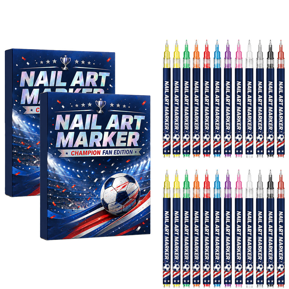 12-color fan-themed nail art brushes
