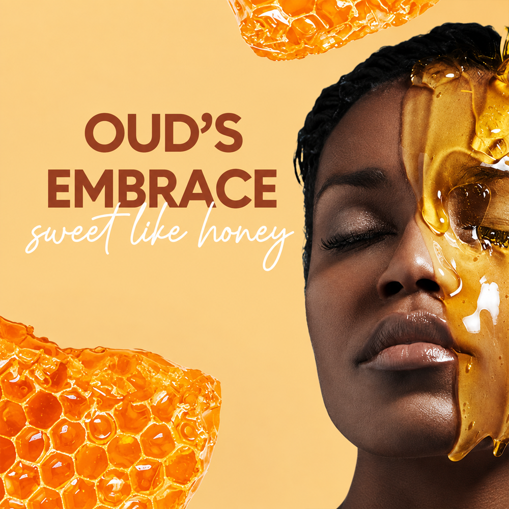 Honey Oud Perfume – Long Lasting Sweet Vanilla Oud Fragrance, Warm Amber Scent, Mini Eau de Parfum Spray 20ml