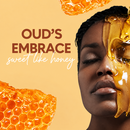 Honey Oud Perfume – Long Lasting Sweet Vanilla Oud Fragrance, Warm Amber Scent, Mini Eau de Parfum Spray 20ml