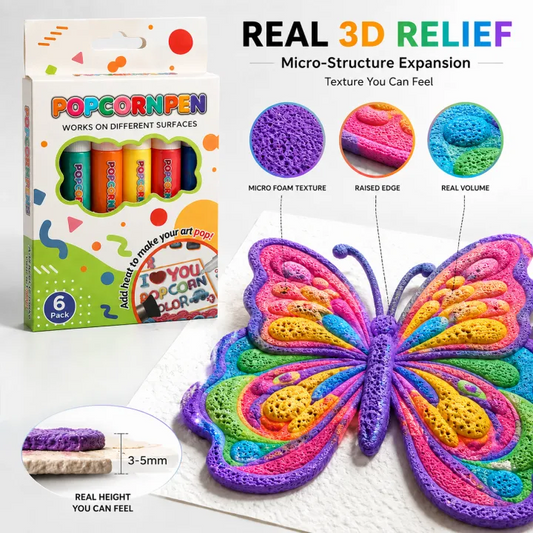 🔥Last Day Promotion 50% OFF 🖍️3D Relief Art Pen – Turn Flat Drawings Into Touchable 3D Art🪄
