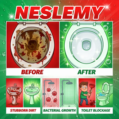 NESLEMY🔥Bathroom Cleaner for Tough Toilet & Sink Stains