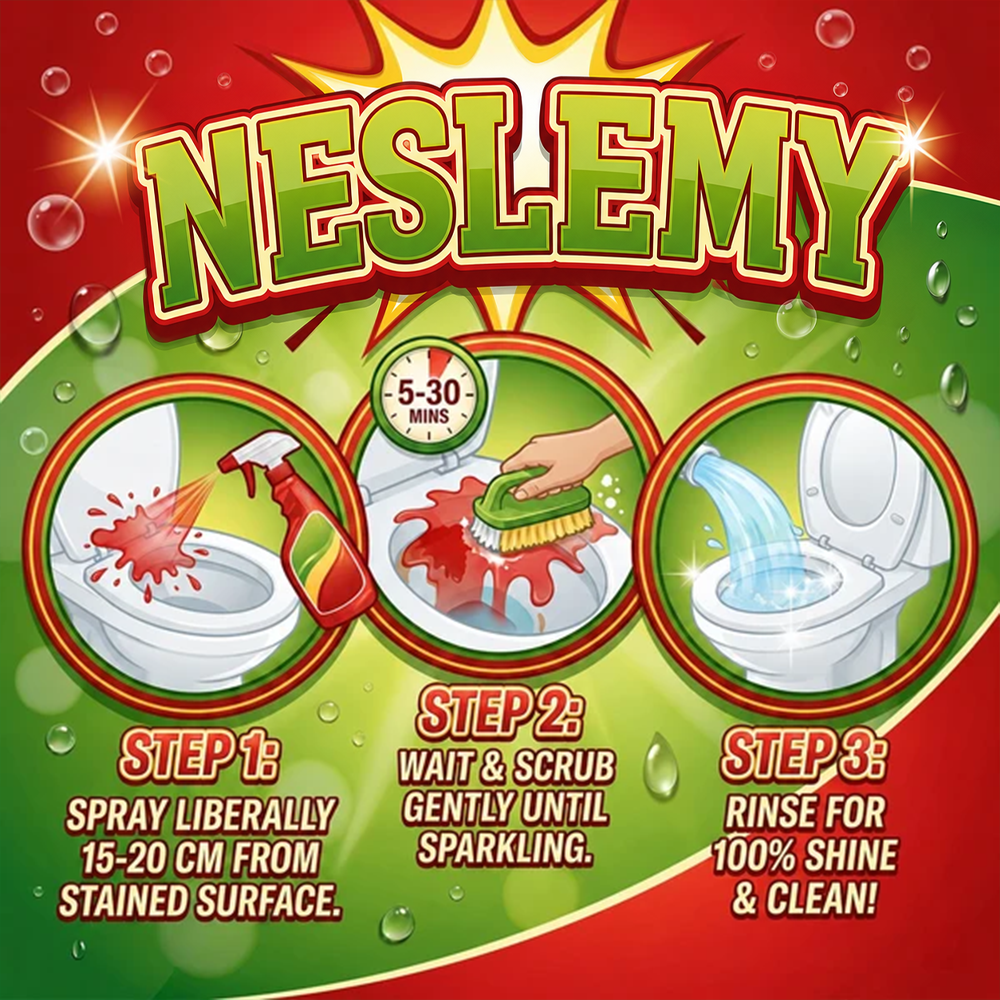 NESLEMY🔥Bathroom Cleaner for Tough Toilet & Sink Stains