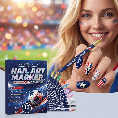 12-color fan-themed nail art brushes