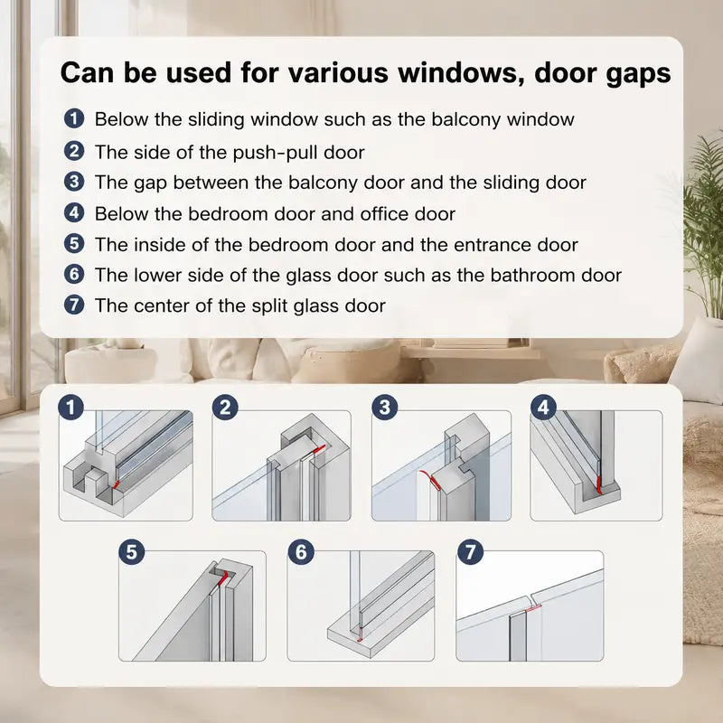 𝟒𝟗% 𝐎𝐅𝐅 𝐅𝐥𝐚𝐬𝐡 𝐒𝐚𝐥𝐞!:32.8FT × 1.38IN Self-Adhesive Weather Seal Strip – Block Drafts, Dust & Gaps